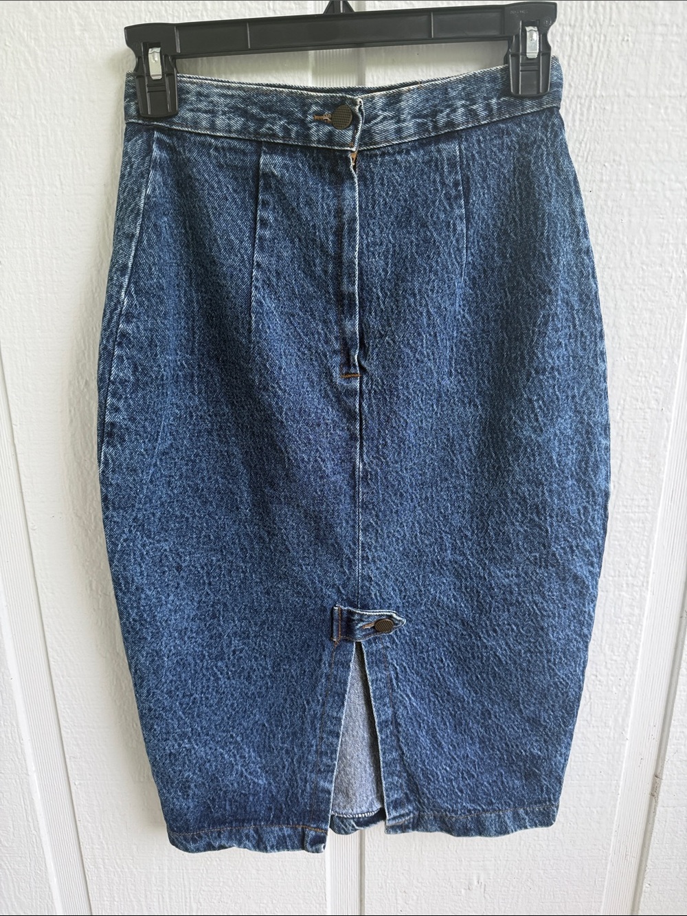 THE vintage Dark Blue Denim Pencil Skirt - Picture 2 of 5